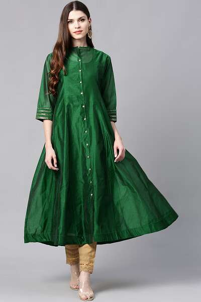 9 Beautiful Designs of Green Colour Kurta for Men and Women