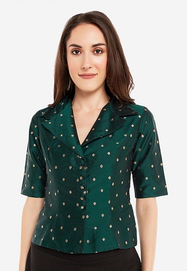 15 Stylish Collection of Green Tops for Women in Trend