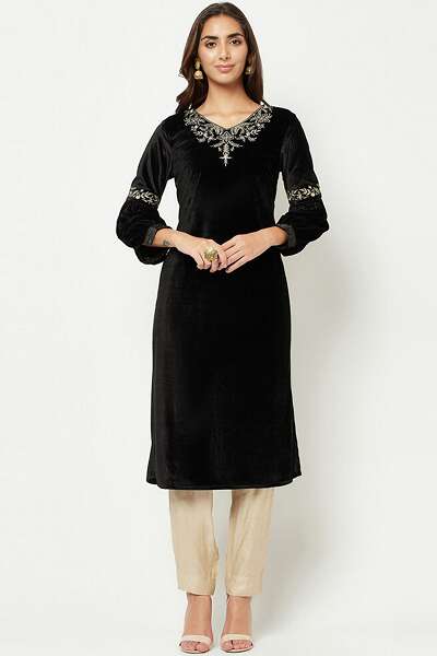 9 Stylish Velvet Kurta Designs For Men and Women