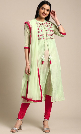 20 Stunning Designs of Designer Churidar Suits - Must-Buy Models