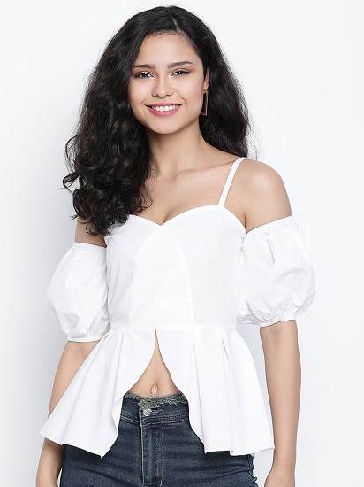 Cold Shoulder Tops - 25 Trending Designs For Stylish Women