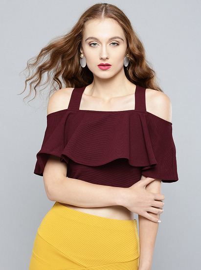 Cold Shoulder Tops - 25 Trending Designs For Stylish Women