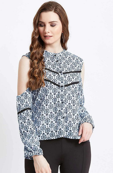 Cold Shoulder Tops - 25 Trending Designs For Stylish Women