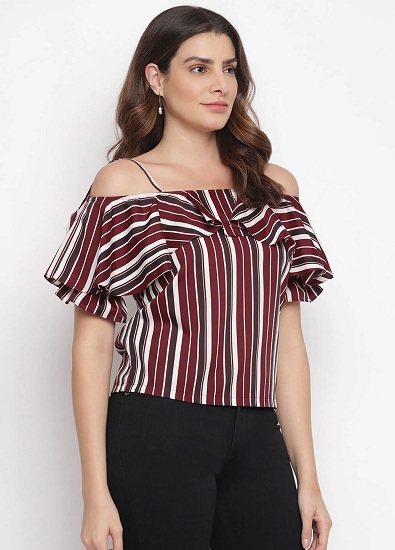 Cold Shoulder Tops - 25 Trending Designs For Stylish Women