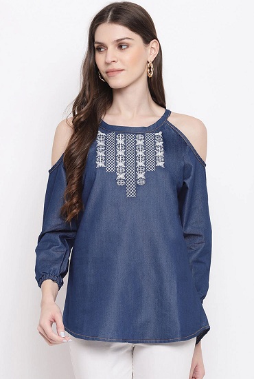 Cold Shoulder Tops - 25 Trending Designs For Stylish Women