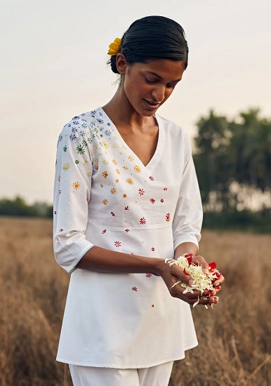 20 Trending Designs of Embroidered Tops for Charming Look