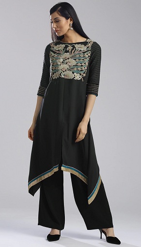30 Stunning Black Kurti Designs For Women In Trend