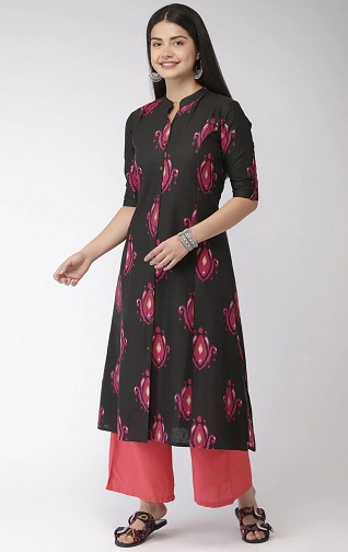 30 Stunning Black Kurti Designs For Women In Trend