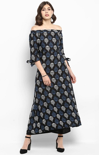 30 Stunning Black Kurti Designs For Women In Trend