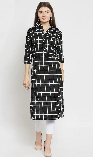 30 Stunning Black Kurti Designs For Women In Trend