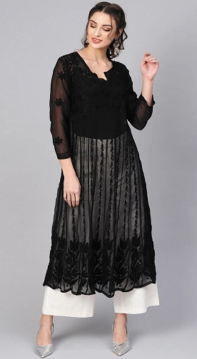 30 Stunning Black Kurti Designs For Women In Trend