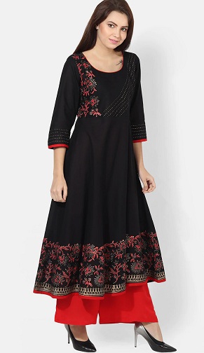 30 Stunning Black Kurti Designs For Women In Trend