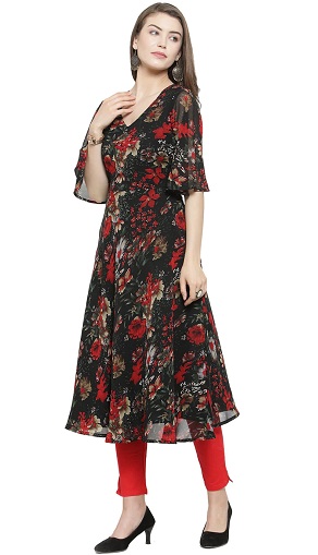 30 Stunning Black Kurti Designs For Women In Trend