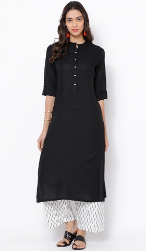 30 Stunning Black Kurti Designs For Women In Trend