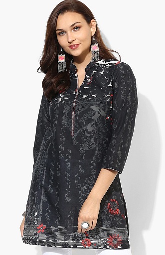 30 Stunning Black Kurti Designs For Women In Trend