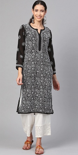 30 Stunning Black Kurti Designs For Women In Trend