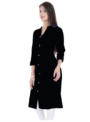 30 Stunning Black Kurti Designs For Women In Trend