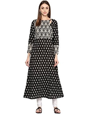 30 Stunning Black Kurti Designs For Women In Trend