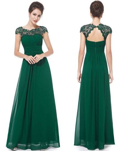 15 Stunning Green Dress Designs for Ladies - Trending Collection