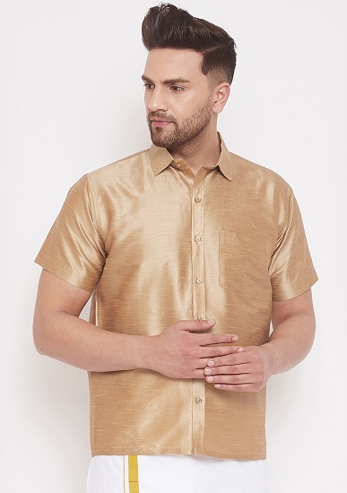 15 Stunning Designs of Golden Shirts - Must Try Now