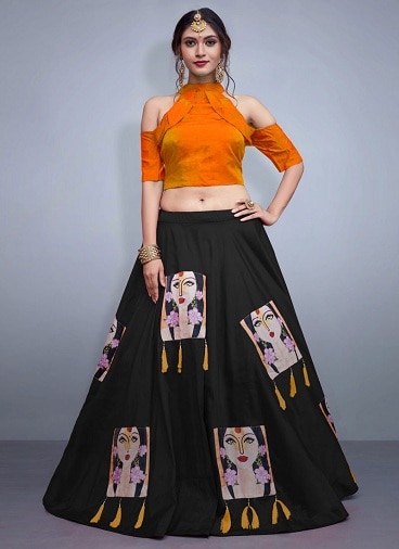 10 Best Orange Lehenga Choli Designs are Brighten Up Your Look
