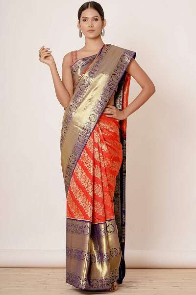 9 Latest Models of Dharmavaram Sarees for Traditional Look