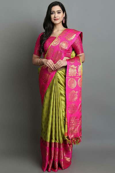 9 Latest Models of Dharmavaram Sarees for Traditional Look