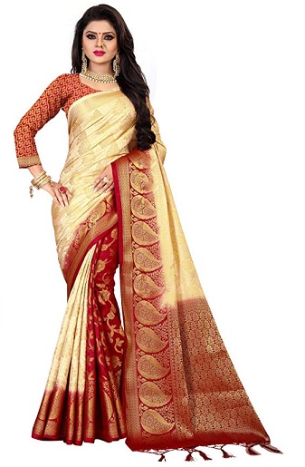 20 Trending Designs of White Sarees for Traditional Look