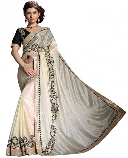 20 Trending Designs of White Sarees for Traditional Look