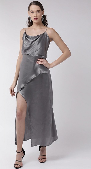 25 Trendy Designs of Satin Dresses for Ladies in Fashion