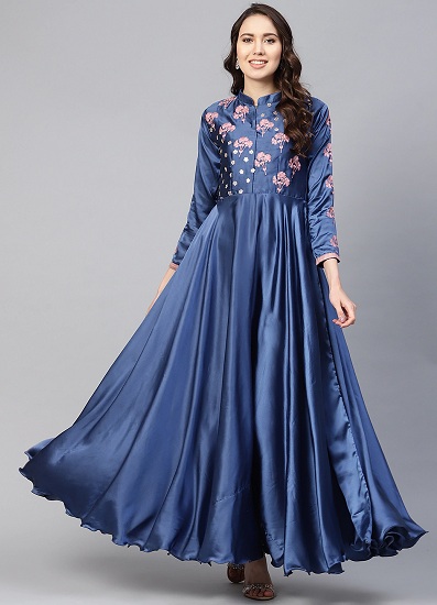 25 Trendy Designs of Satin Dresses for Ladies in Fashion