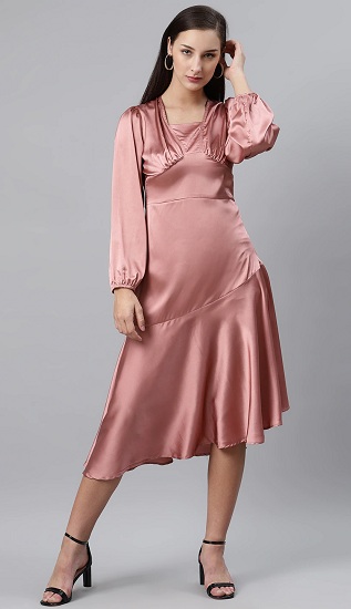 25 Trendy Designs of Satin Dresses for Ladies in Fashion
