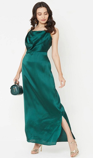 25 Trendy Designs of Satin Dresses for Ladies in Fashion