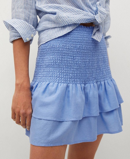 20 Trending Designs of Blue Skirts for Women in Fashion