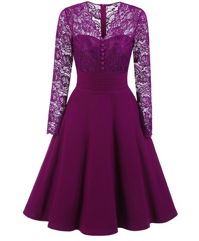 15 Stunning Models of Purple Dresses for Ladies in Fashion