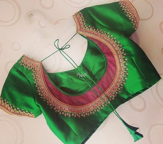 15 Beautiful Pot Neck Blouse Designs for Trendy Look