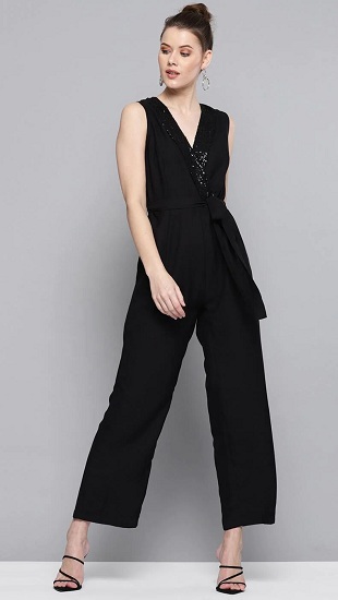25 Latest Designs of Black Jumpsuits for Women in Trend