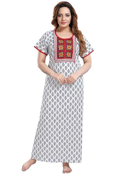 25 Different Types of Nighty Designs for Women - Latest Collection