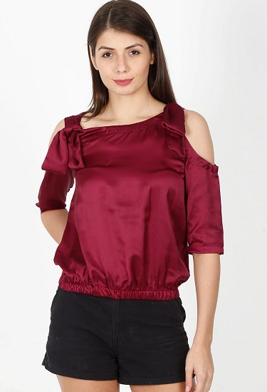 20 Fashionable Satin Top Designs for Ladies in Trend