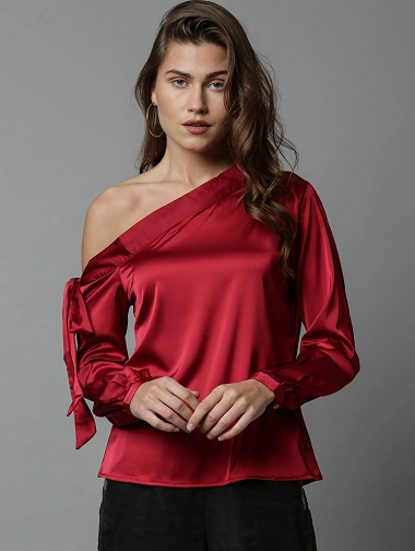 20 Fashionable Satin Top Designs for Ladies in Trend