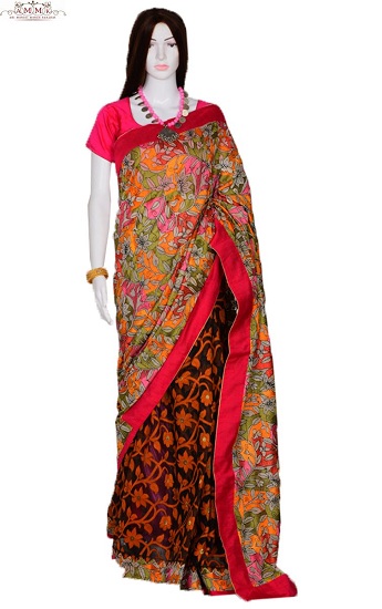 15 Beautiful Kantha Work Saree Designs With Images