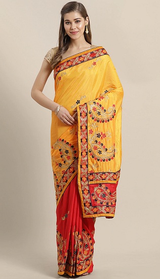 15 Beautiful Kantha Work Saree Designs With Images