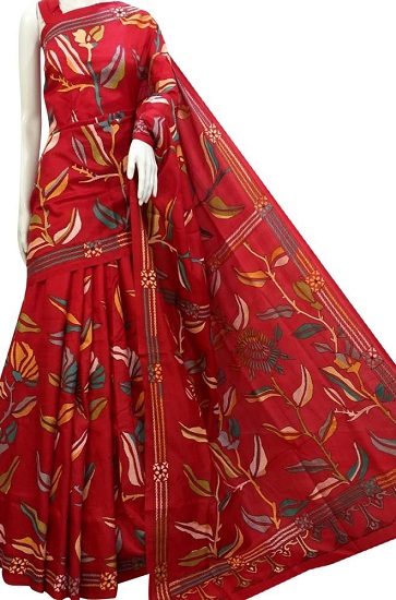 15 Beautiful Kantha Work Saree Designs With Images