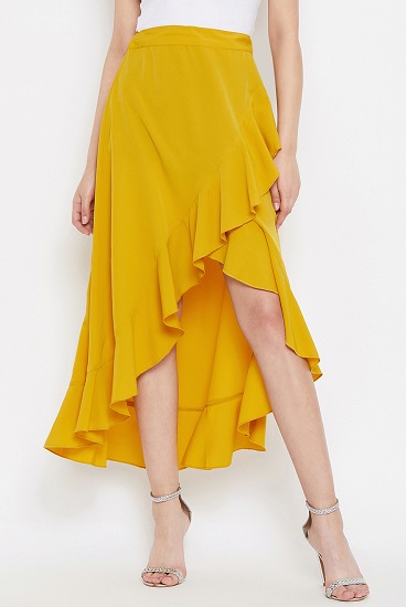 20 Trendy Designs of Ruffle Skirts for Women with Beautiful Look