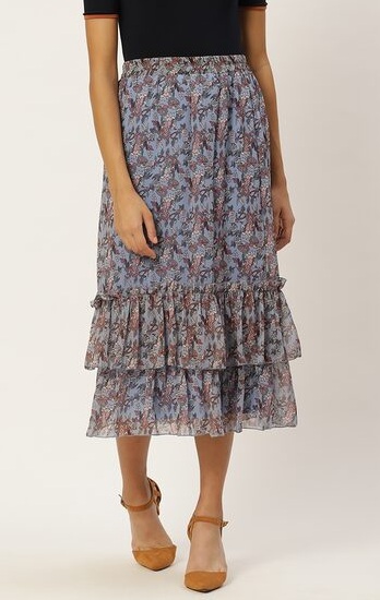 20 Trendy Designs of Ruffle Skirts for Women with Beautiful Look