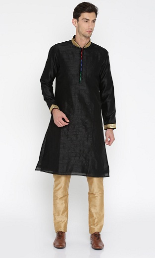 25 New Collection of Black Kurta Pajama Designs for Stylish Look