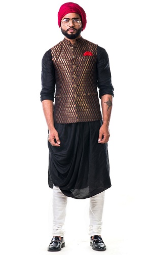 25 New Collection of Black Kurta Pajama Designs for Stylish Look