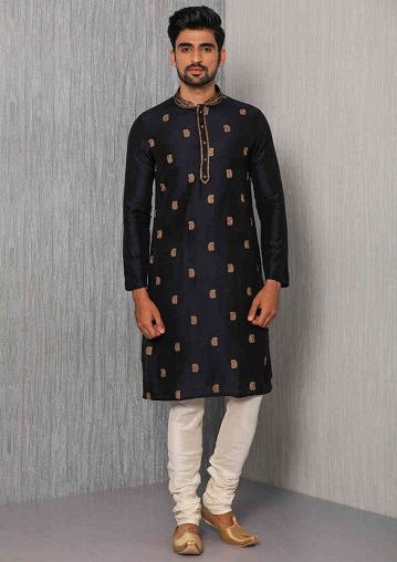 25 New Collection of Black Kurta Pajama Designs for Stylish Look