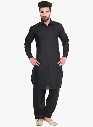 25 New Collection of Black Kurta Pajama Designs for Stylish Look
