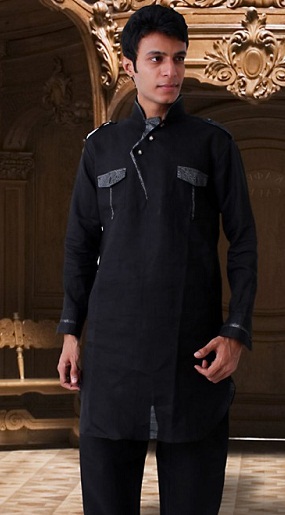 25 New Collection of Black Kurta Pajama Designs for Stylish Look